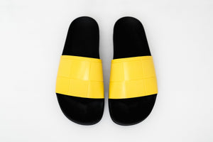 ADIDAS BY RAF SIMONS ADILETTE CHECKER - BLACK