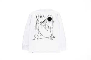 PARRA L/S "STAR STRUCK" T-SHIRT - WHITE