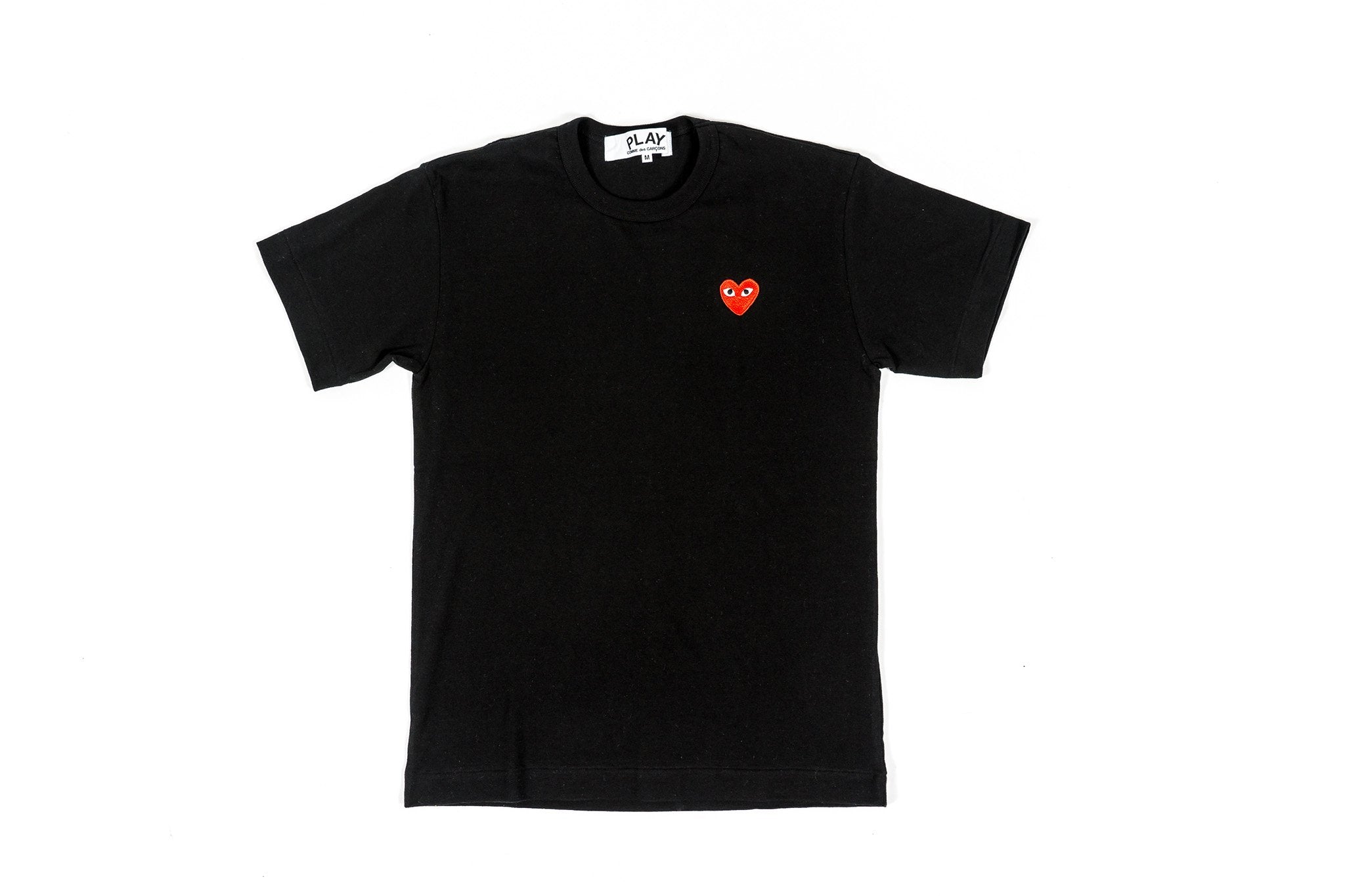 CDG PLAY T-SHIRT - BLACK