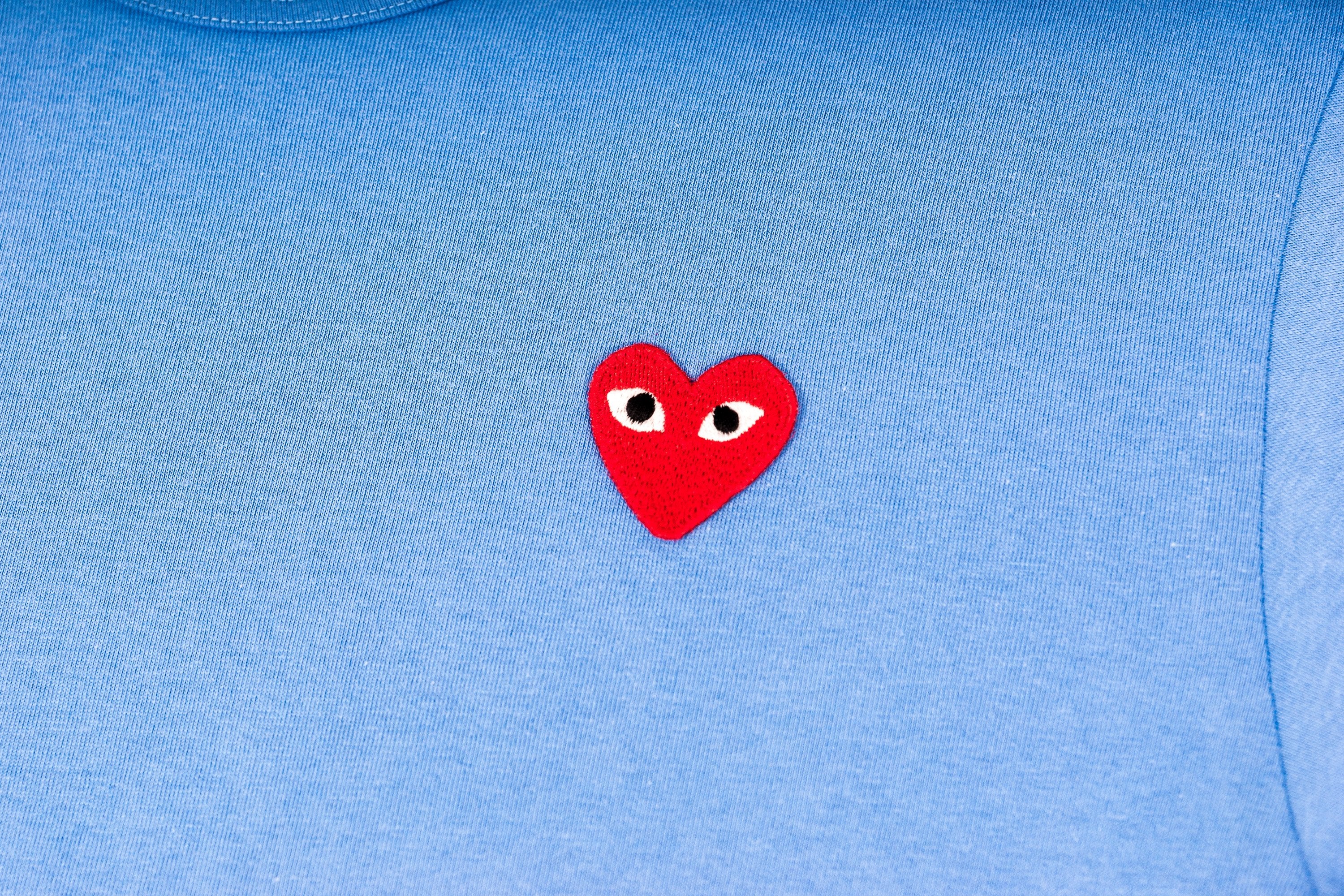 CDG PLAY T-SHIRT - BLUE