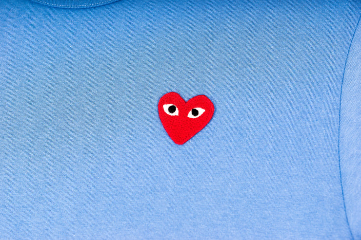 CDG PLAY T-SHIRT - BLUE