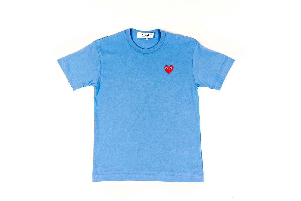 CDG PLAY T-SHIRT - BLUE