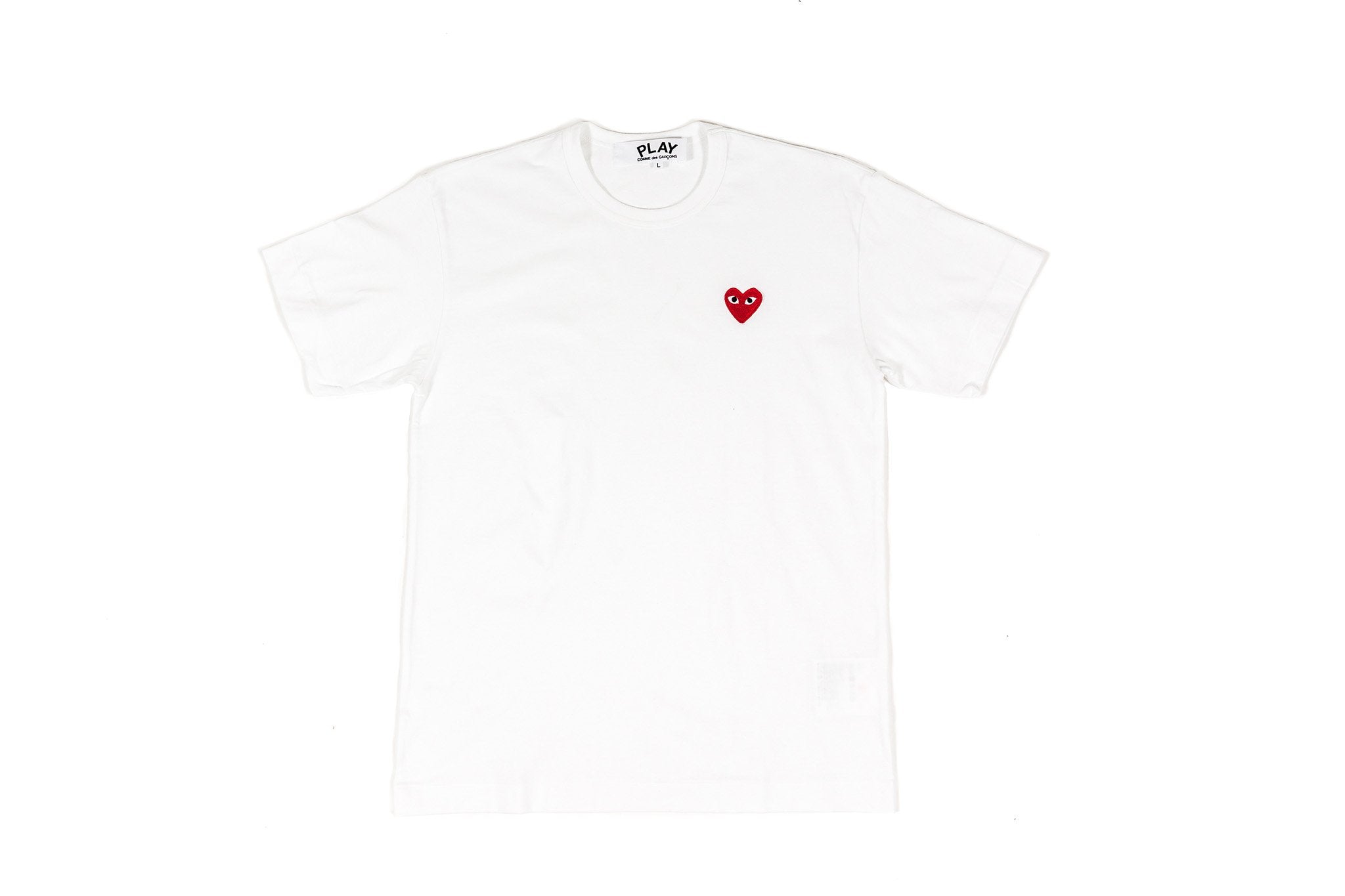 CDG PLAY T-SHIRT - WHITE