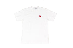 CDG PLAY T-SHIRT - WHITE