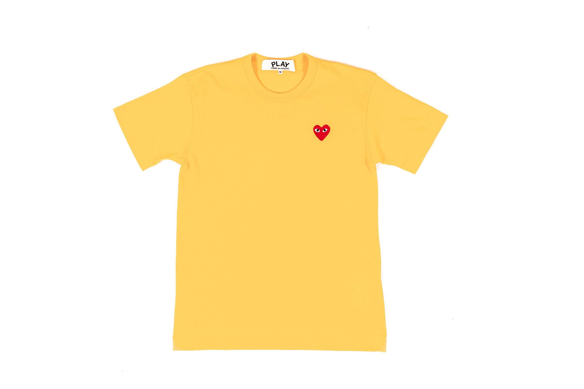 CDG PLAY T-SHIRT - YELLOW