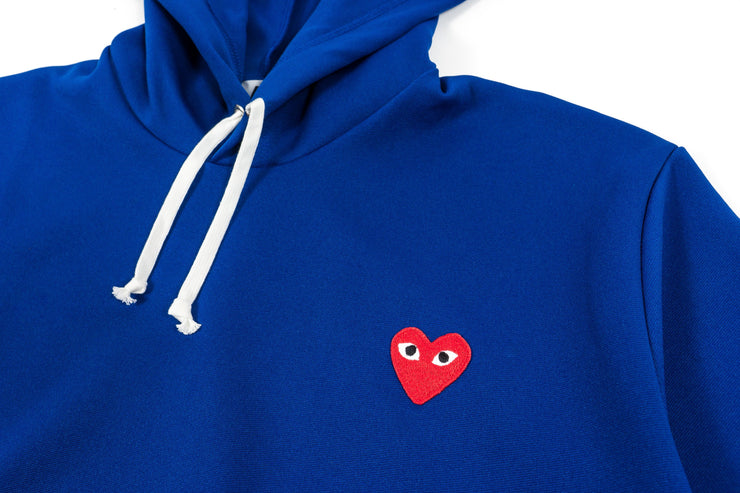 CDG PLAY HOODED SWEATSHIRT - ROYAL BLUE