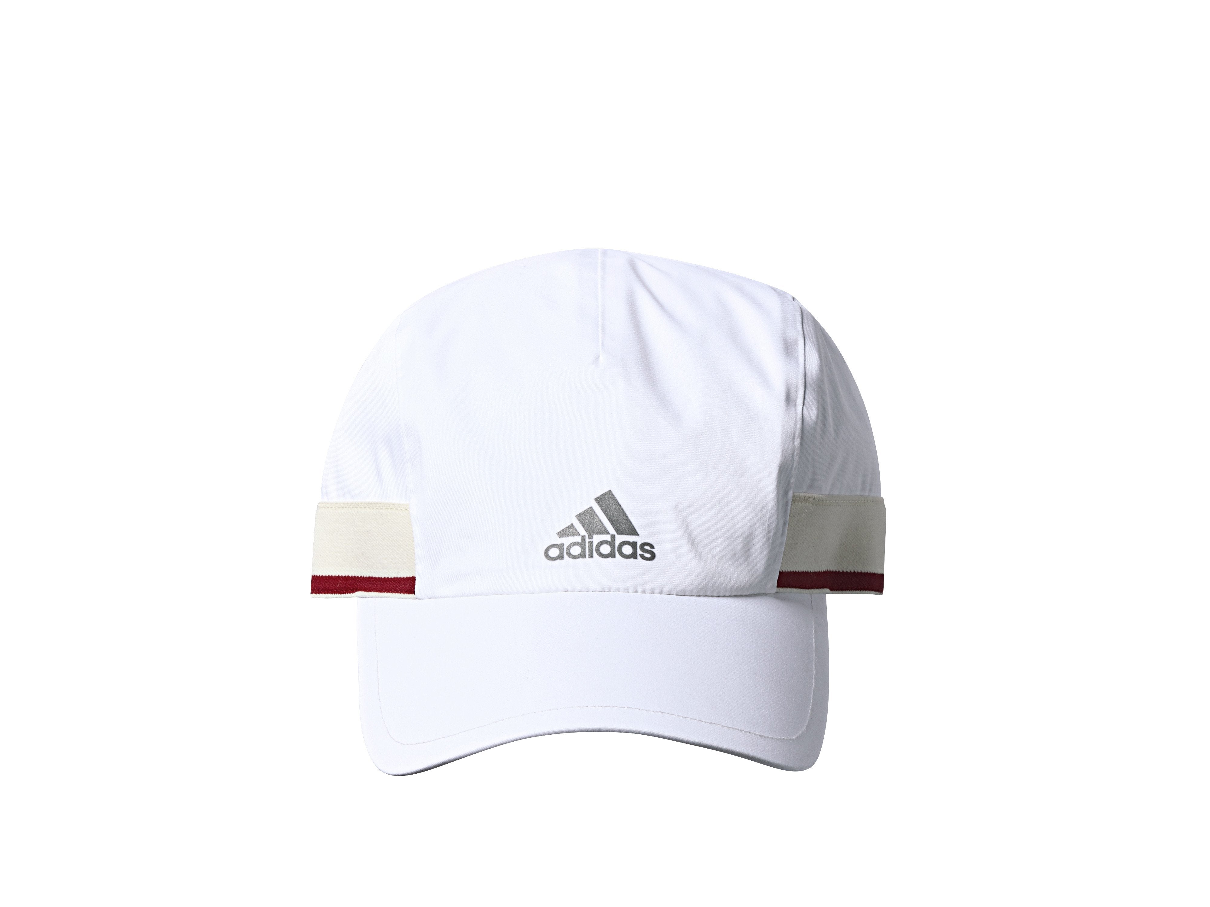 ADIDAS "RUN THRU TIME" CAP - WHITE/SCARLET/BLUE