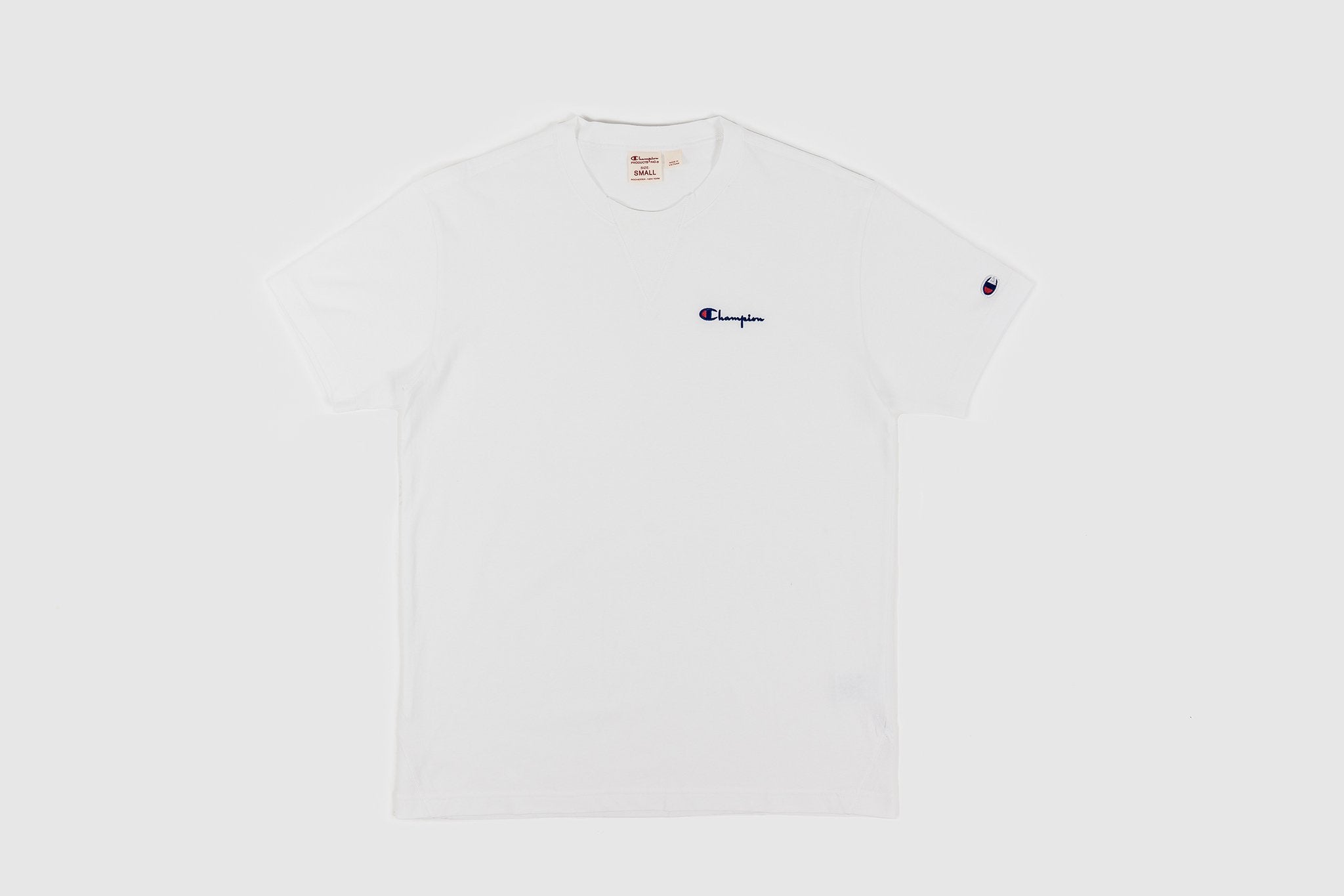 CHAMPION REVERSE WEAVE SMALL SCRIPT LOGO S/S T-SHIRT