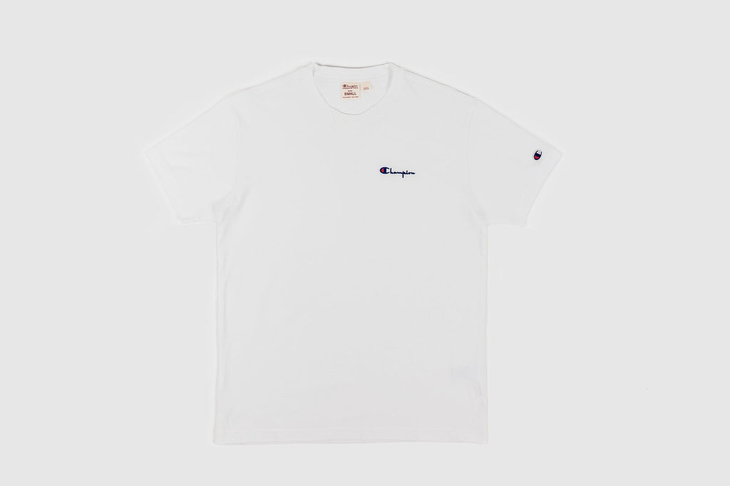 CHAMPION REVERSE WEAVE SMALL SCRIPT LOGO S/S T-SHIRT