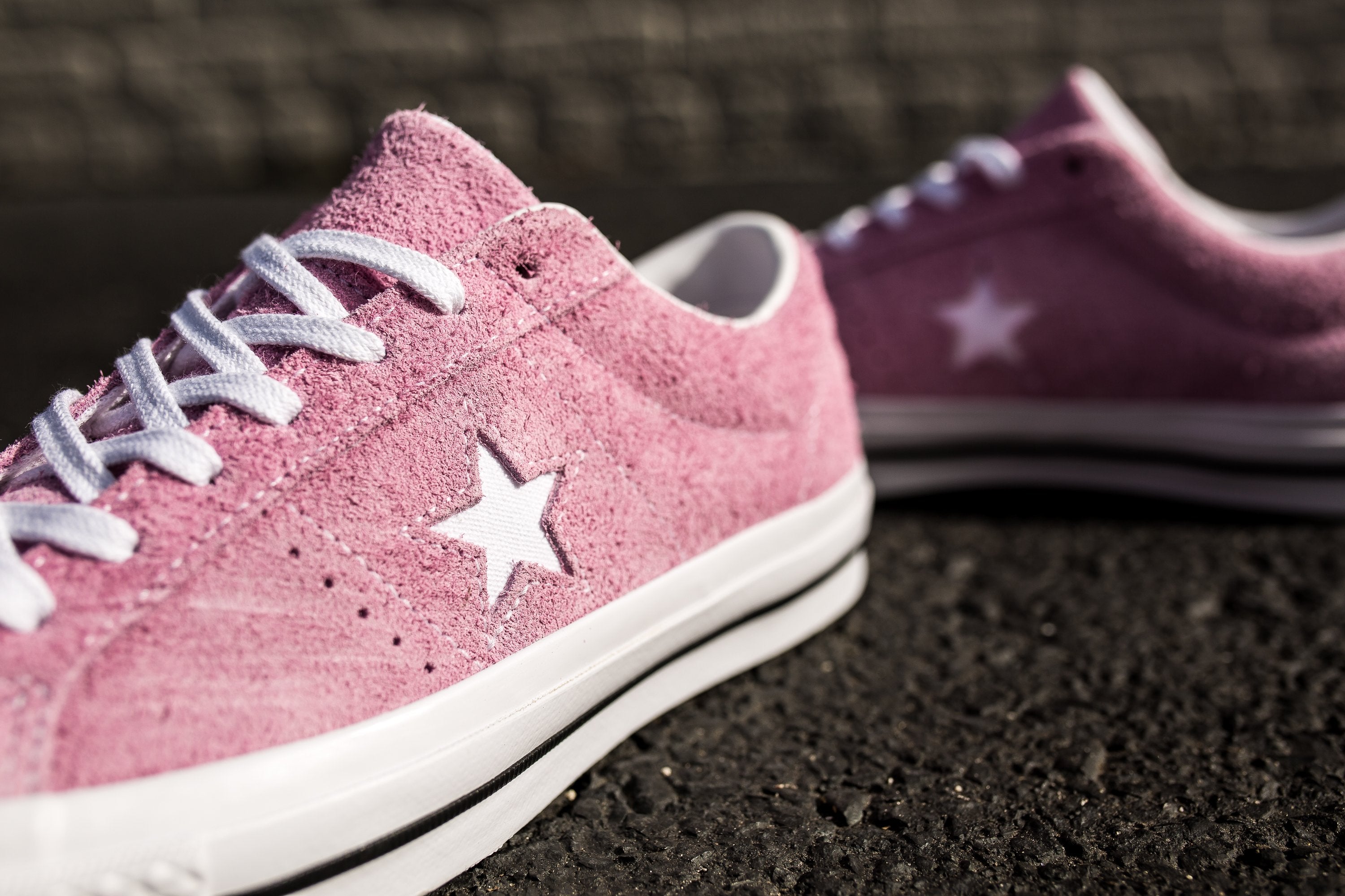 CONVERSE ONE STAR PREMIUM SUEDE LOW TOP - LIGHT ORCHID