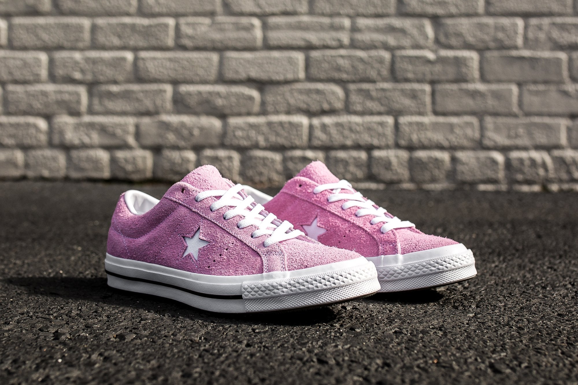 CONVERSE ONE STAR PREMIUM SUEDE LOW TOP - LIGHT ORCHID