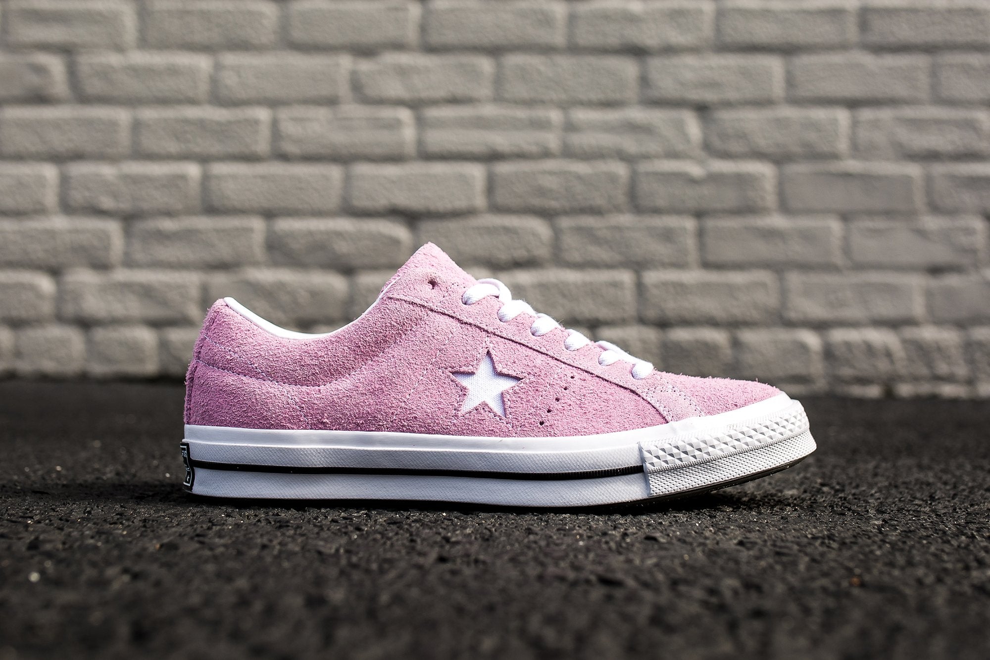 CONVERSE ONE STAR PREMIUM SUEDE LOW TOP - LIGHT ORCHID