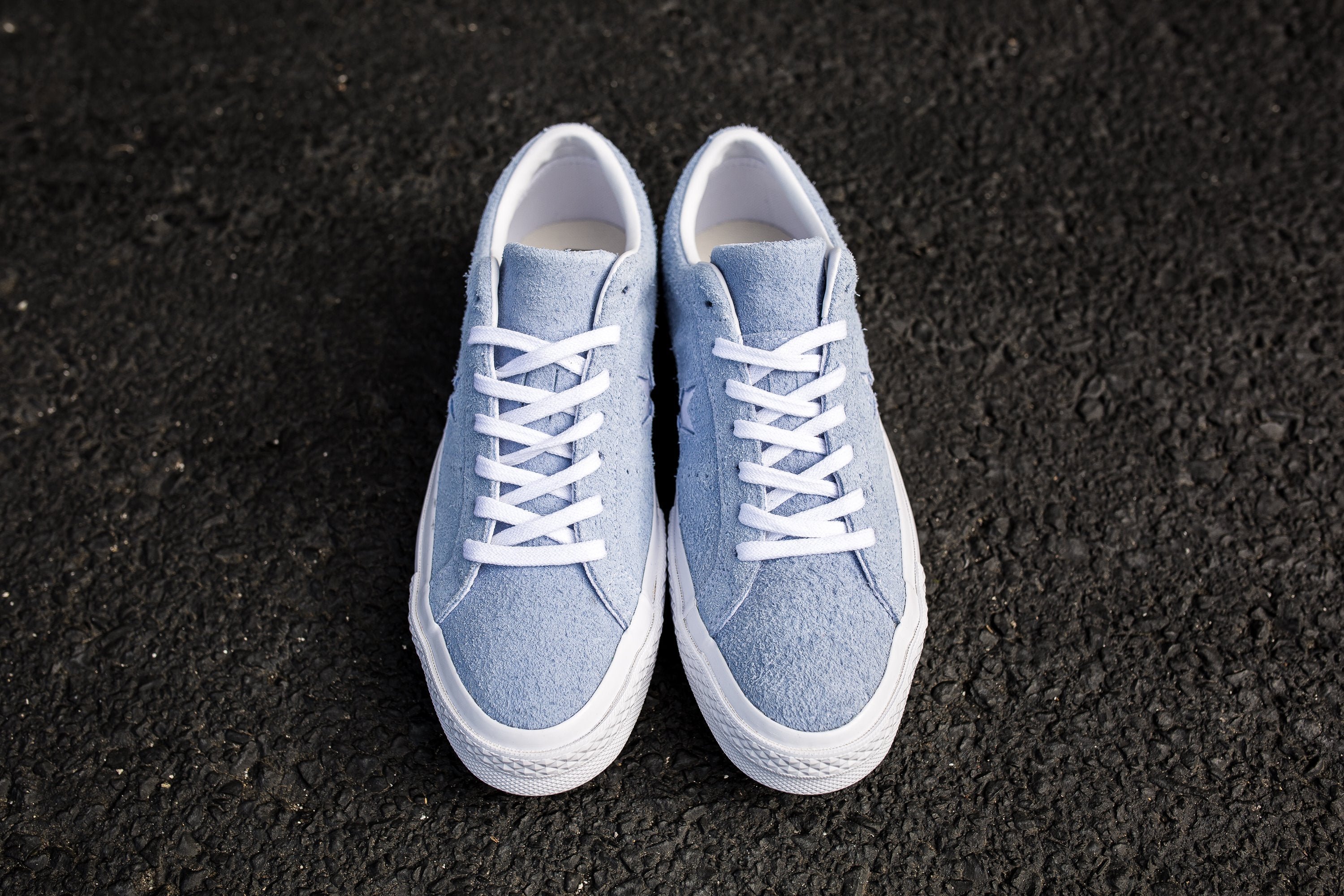 CONVERSE ONE STAR PREMIUM SUEDE LOW TOP - BLUE CHILL