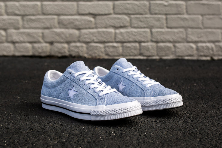 CONVERSE ONE STAR PREMIUM SUEDE LOW TOP - BLUE CHILL