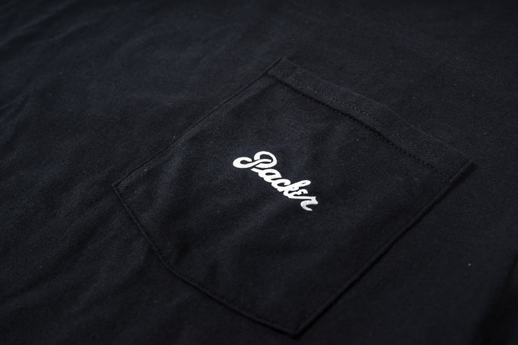 PACKER CLASSIC LOGO POCKET T-SHIRT - BLACK