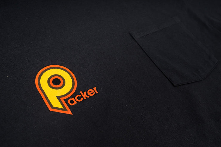 PACKER SPORTS "SDP" POCKET TEE - BLACK