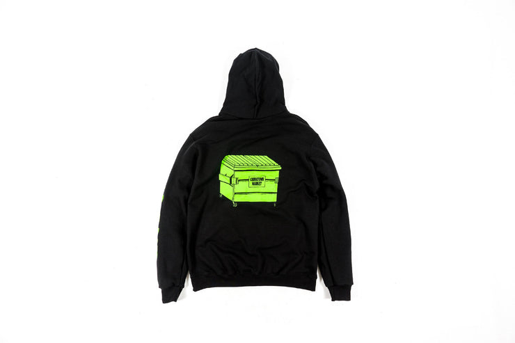 CHINATOWN MARKET X PACKER "WASTE MANAGEMENT" HOODIE - BLACK