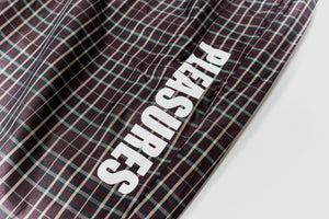 PLEASURES POLY PLAID TRACK PANT