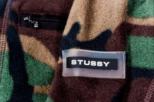 STUSSY POLAR FLEECE ZIP UP SHIRT