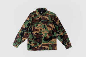 STUSSY POLAR FLEECE ZIP UP SHIRT